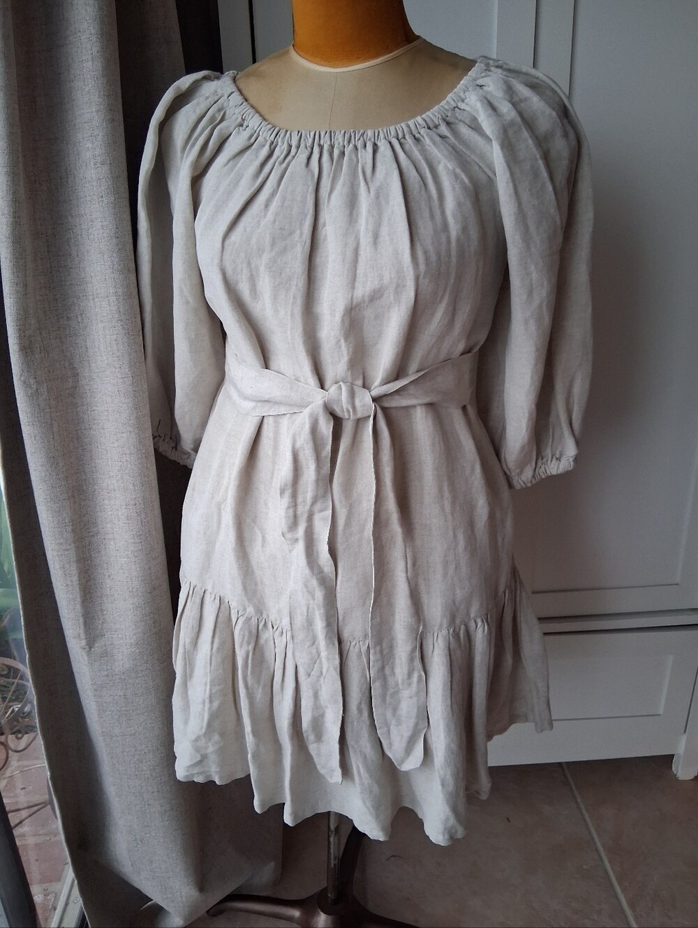 Tommy Bahama Peasant Style Linen Blend Dress XS